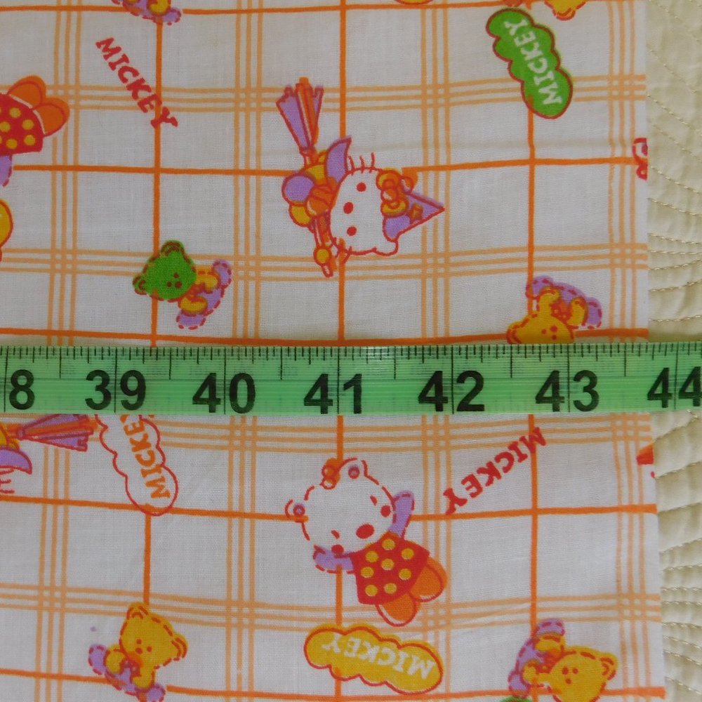 Hello Kitty Halloween witch graphic collectible kawaii novelty plaid fabric 2 yd - Picture 8 of 16